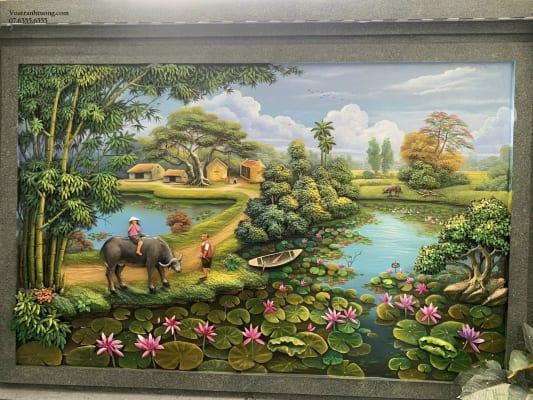 Thi Công Tranh Tường Phong Cảnh HCM