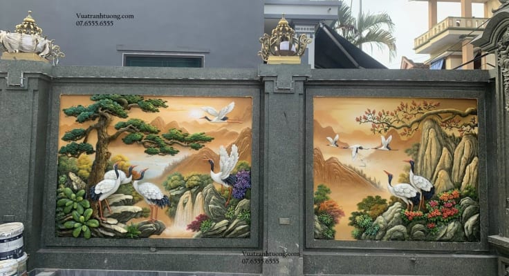 Thi Công Tranh Tường Phong Cảnh HCM