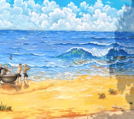 Tranh Tường Cảnh Biển
