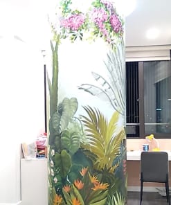Tranh Tường Vẽ Cột Nhà