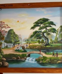 Tranh Tường Vẽ Phong Cảnh