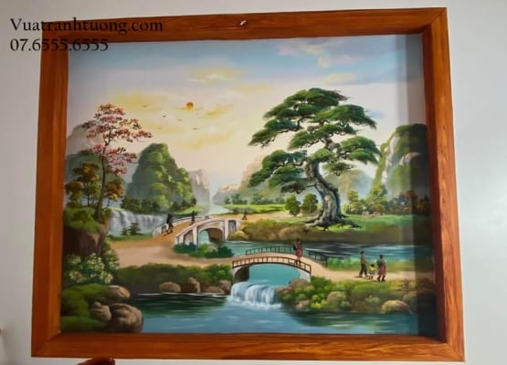 Tranh Tường Vẽ Phong Cảnh