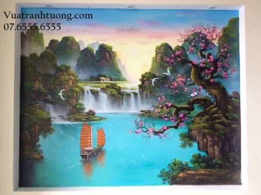 Tranh Tường Vẽ Phong Cảnh