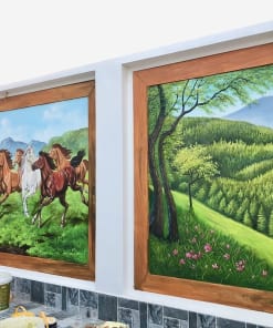 Vẽ Tranh Phong Cảnh Trên Tường