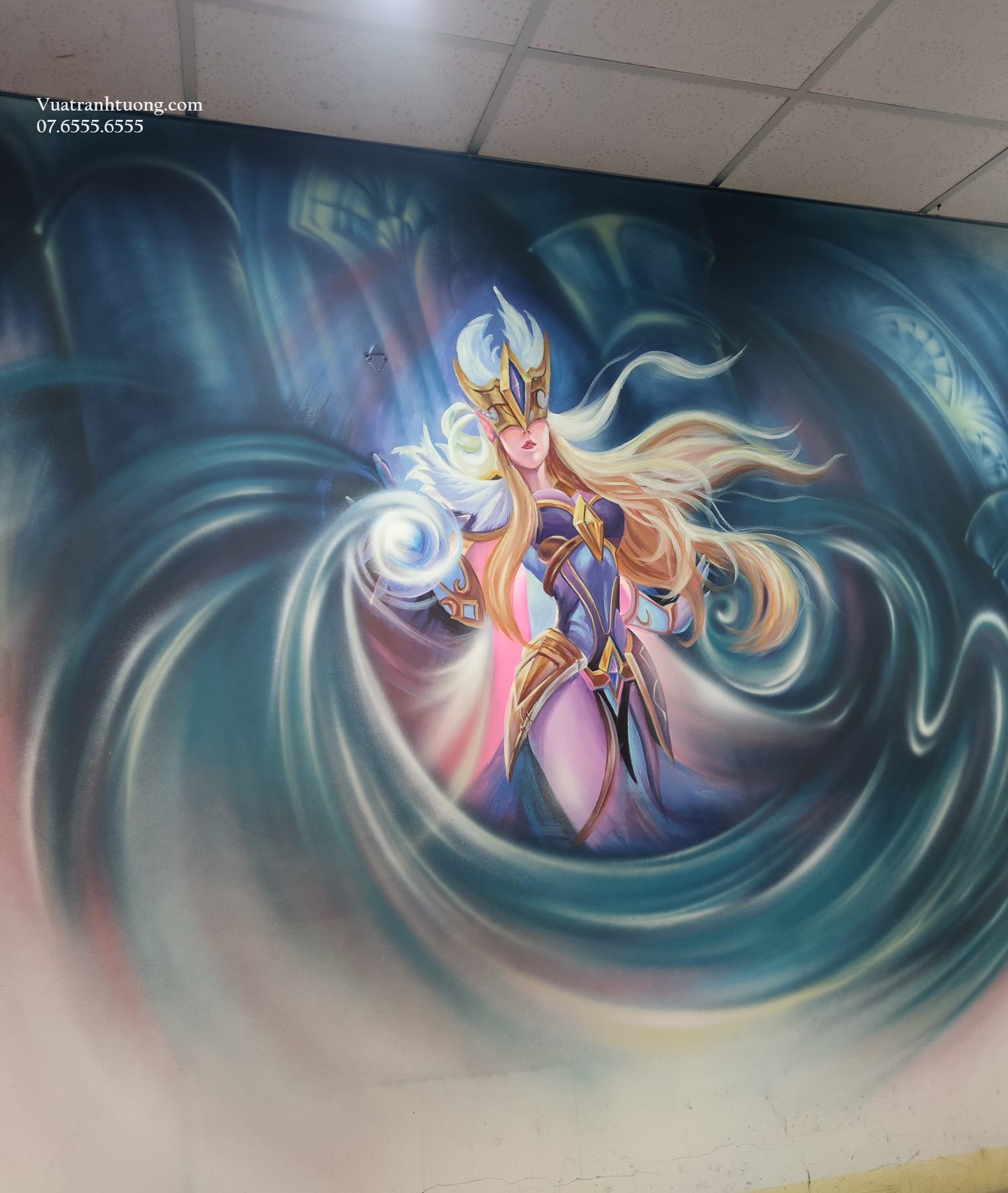 ve-tranh-tuong-anime-1 Vẽ Tranh Tường Anime