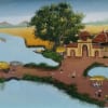 Vẽ Tranh Tường Làng Quê Cây Đa Cổng Làng