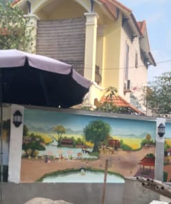 Vẽ Tranh Tường Làng Quê Việt Nam