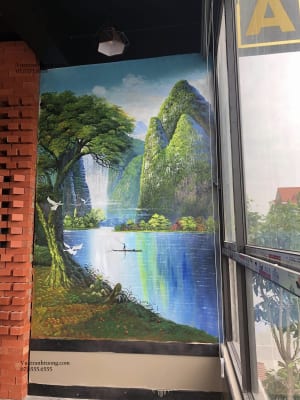 Vẽ Tranh Tường Phong Cảnh Đẹp