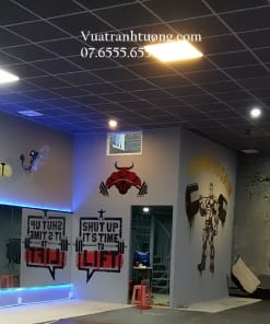 Vẽ Tranh Tường Phòng Tập