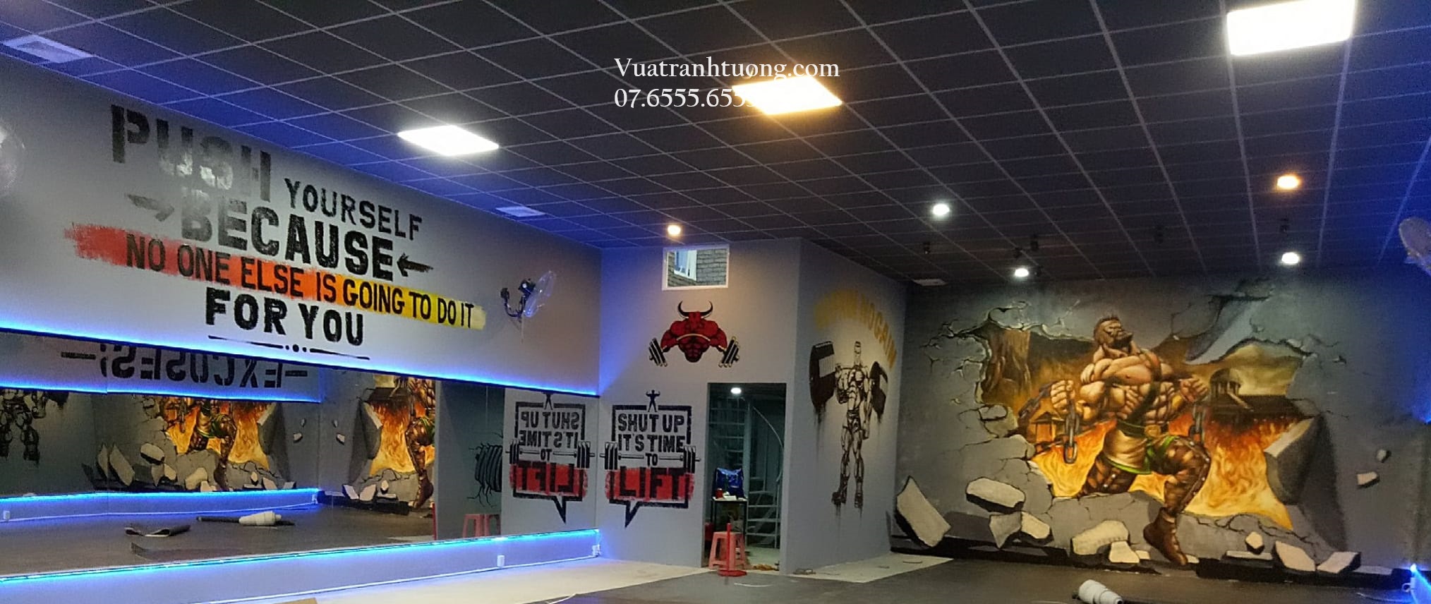 ve-tranh-tuong-phong-tap Vẽ Tranh Tường Phòng Tập