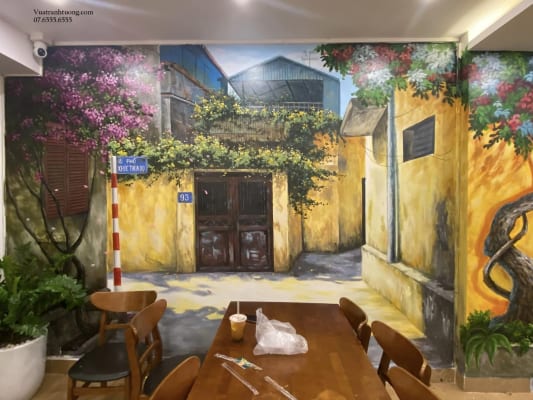 Vẽ Tranh Tường Quán Bánh