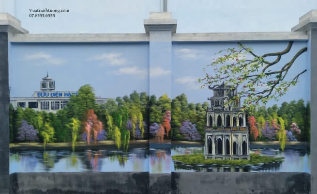 Vẽ Tranh Tường Sân Vườn Tại Hà Nội