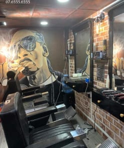 Vẽ Tranh Tường Tiệm Hớt Tóc Barber shop