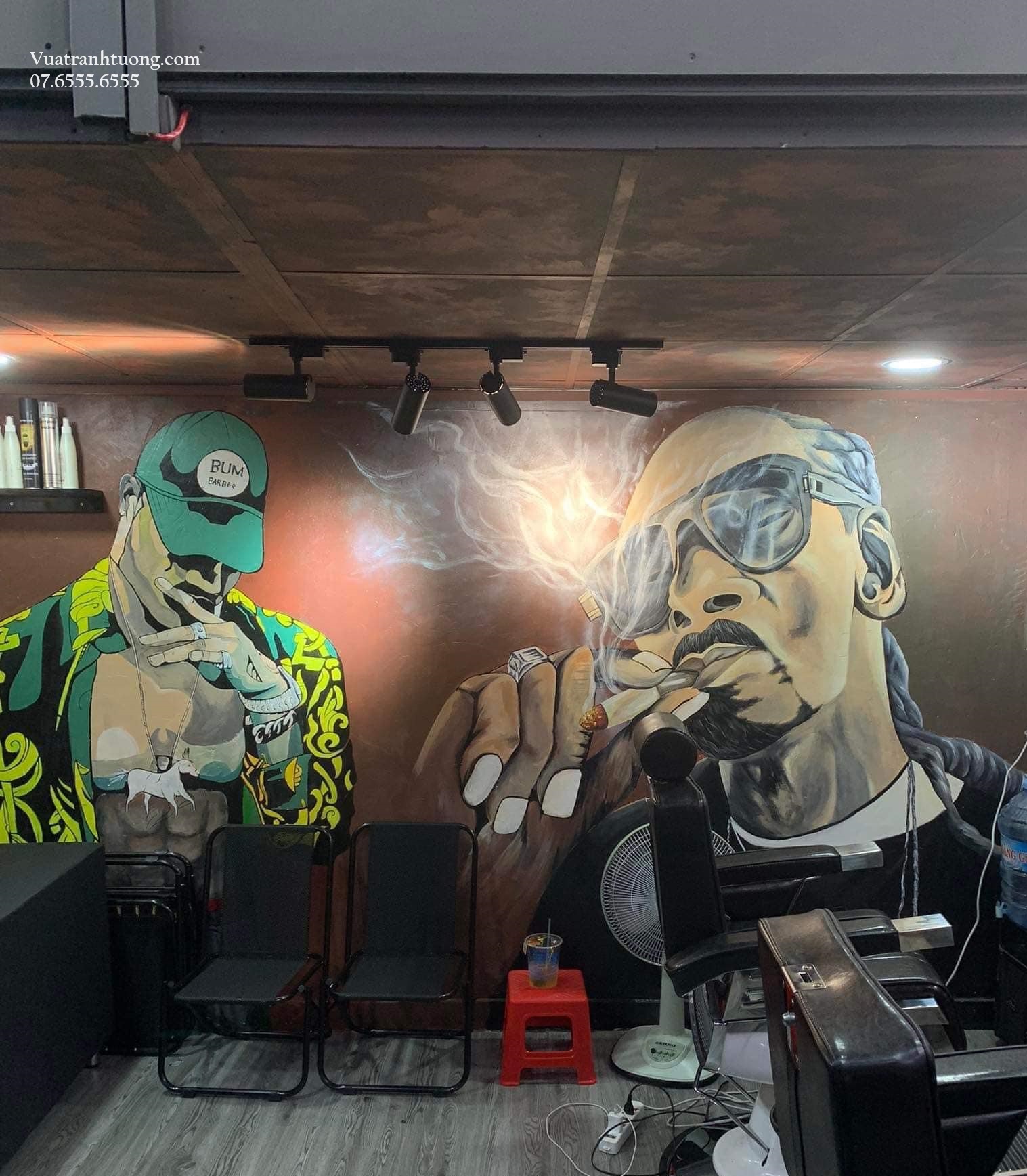 ve-tranh-tuong-tiem-hot-toc-barber-shop Vẽ Tranh Tường Tiệm Hớt Tóc Barber shop
