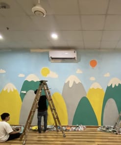 Vẽ Tranh Tường Trung Tâm Ngoại Ngữ