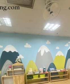 Vẽ Tranh Tường Trung Tâm Ngoại Ngữ