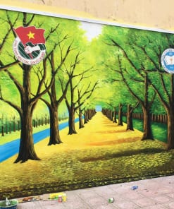 Vẽ Tranh Tường Trung Tâm Tiếng Anh
