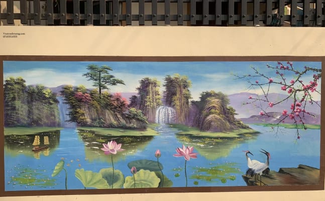 Vẽ Tranh Tường Tường Sân